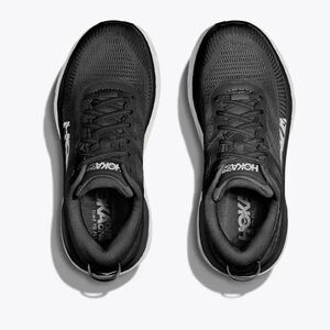 Hoka Bondi 7 Black and white Athletic Sneakers
